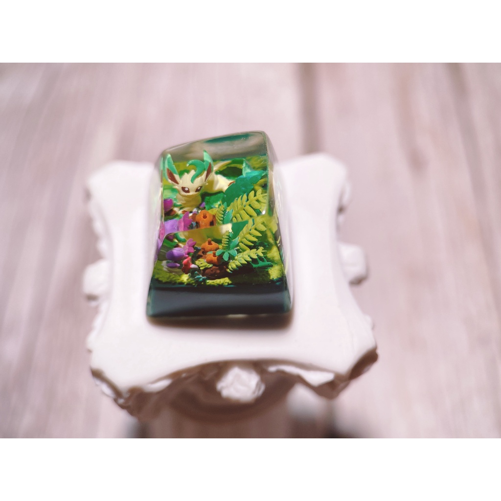 Leafeon Keycap resin pokemon - nút bàn phím cơ - artisan