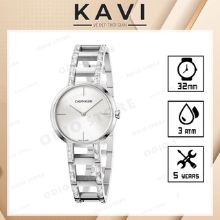 Đồng hồ nữ chính hãng, đồng hồ nữ dây kim loại calvin klein k8ny3tk6 màu bạc 32 mm