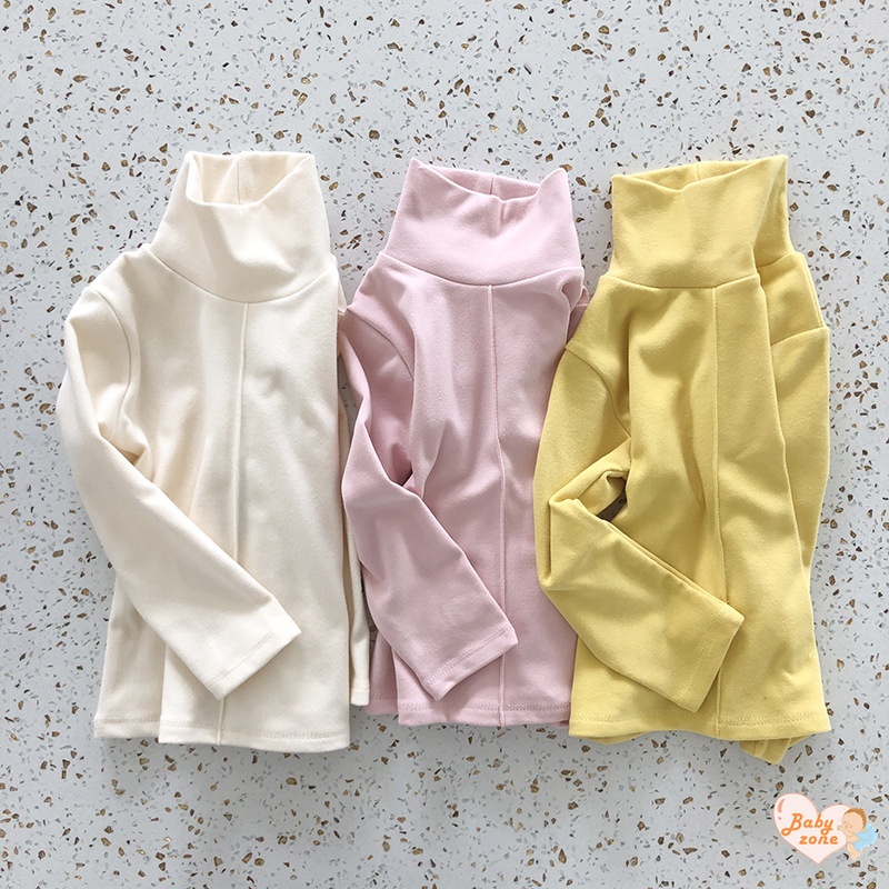 Áo Thun Tay Dài Màu Sắc Đơn Giản Cho Bé Gái