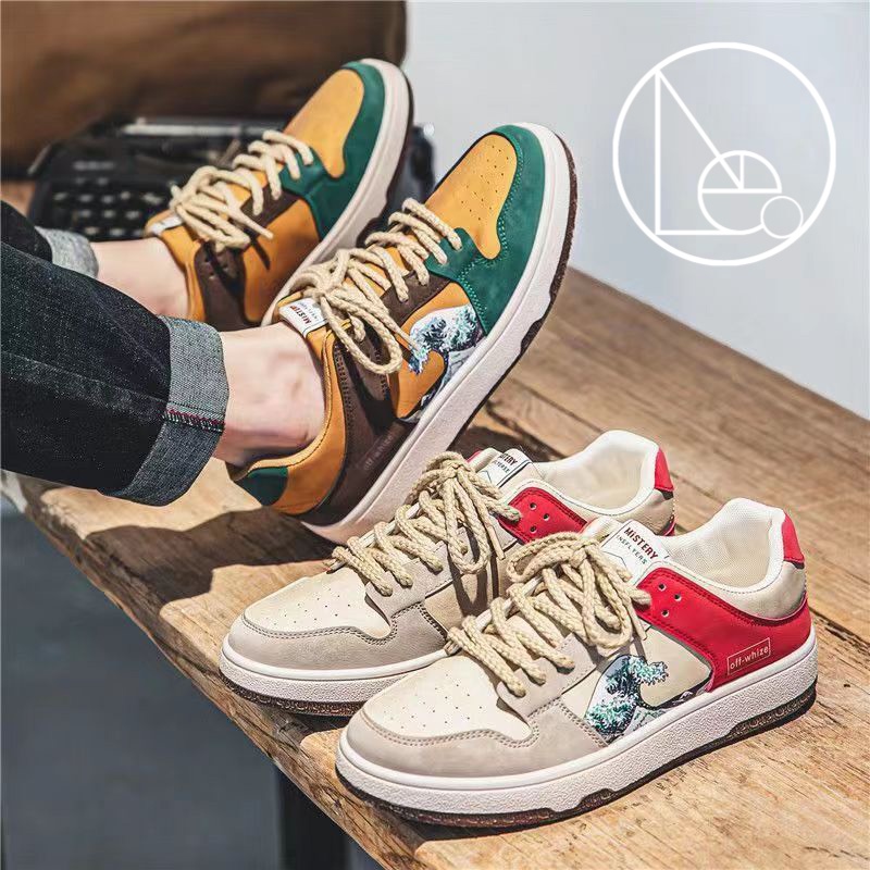Giày thể thao sneaker nam OFF-WHIZE hình sóng nước phối màu cực phẩm 2023