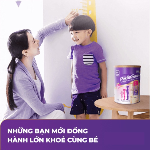 Sữa bột Pediasure 400g hương vani ít ngọt cho trẻ biếng ăn từ 1 đến 10 tuổi
