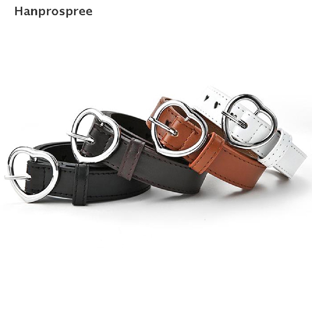 Thắt Lưng Da Giả Khóa Trái Tim Dễ Thương Cho Bé Gái