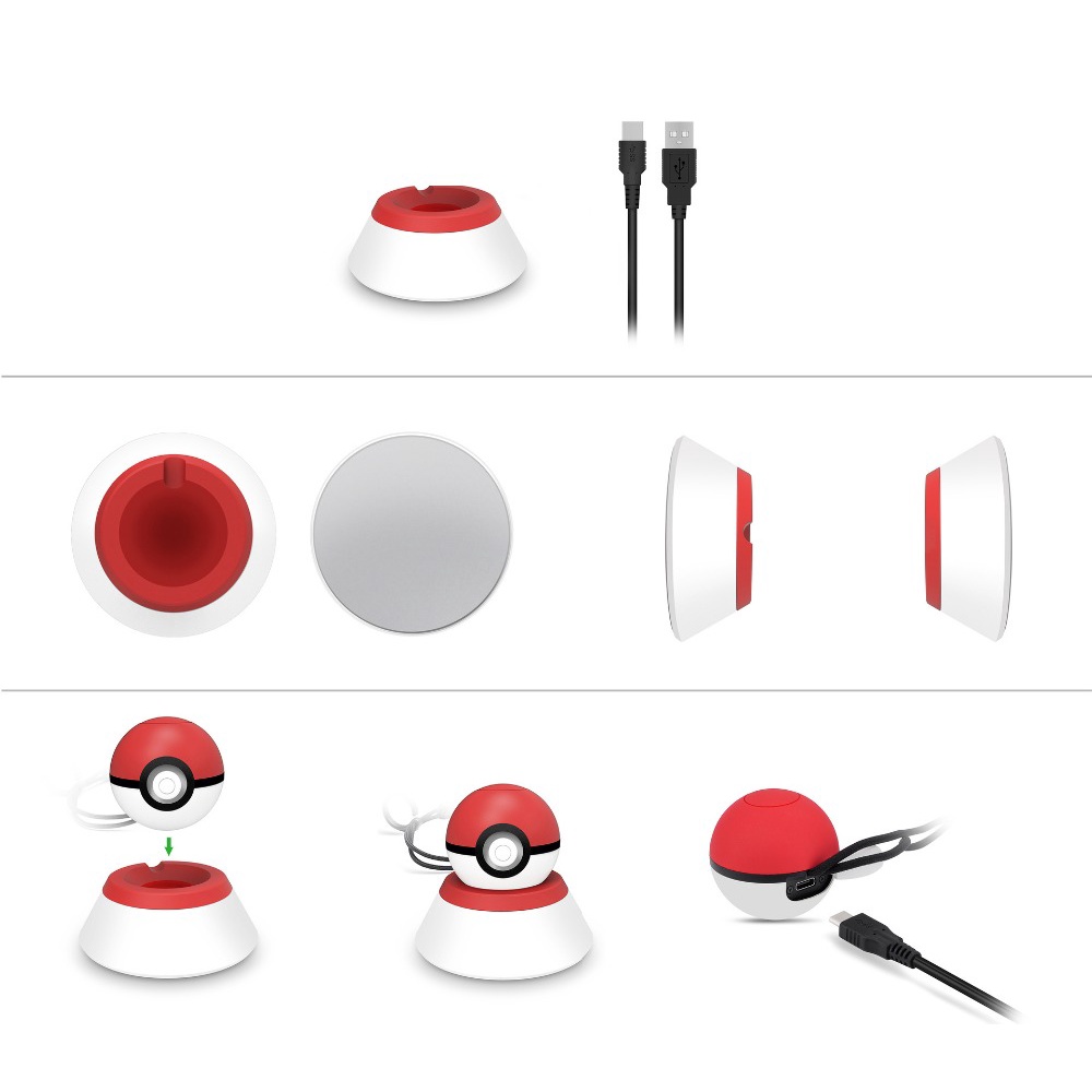 Bộ Sạc Điều Khiển Trò Chơi Pokeball Cho Nintendo Switch Pokeball Eevee