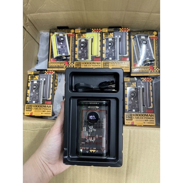 Sạc dự phòng Trong suốt 10000ma - 20000ma Wk 337 sạc nhanh bền trâu, không gây nóng máy, bảo hành 12 tháng