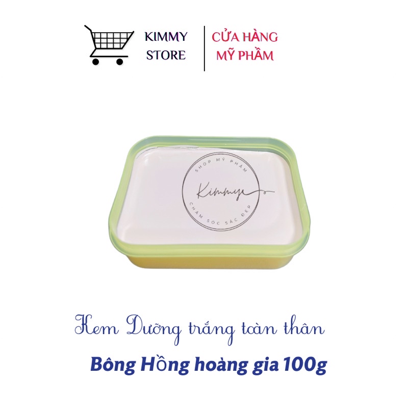 kem dưỡng trắng da toàn thân bông hồng hoàng gia hộp 100g