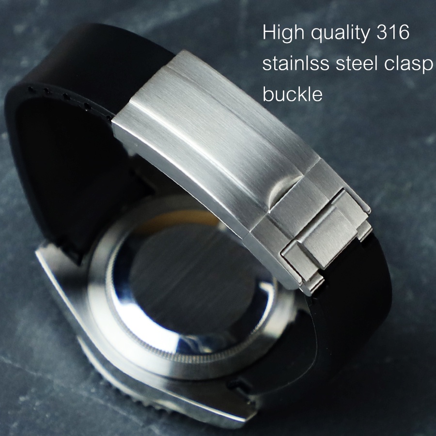 Dây đeo đồng hồ lặn cao su 20mm Arc End cho Submariner 116610 GMT II Water Ghost Khám phá 2 Milgauss