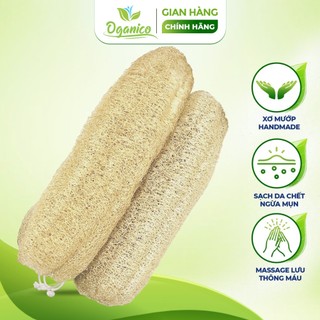 Bông tắm xơ mướp tẩy tế bào chết body nguyên trái OGANICO