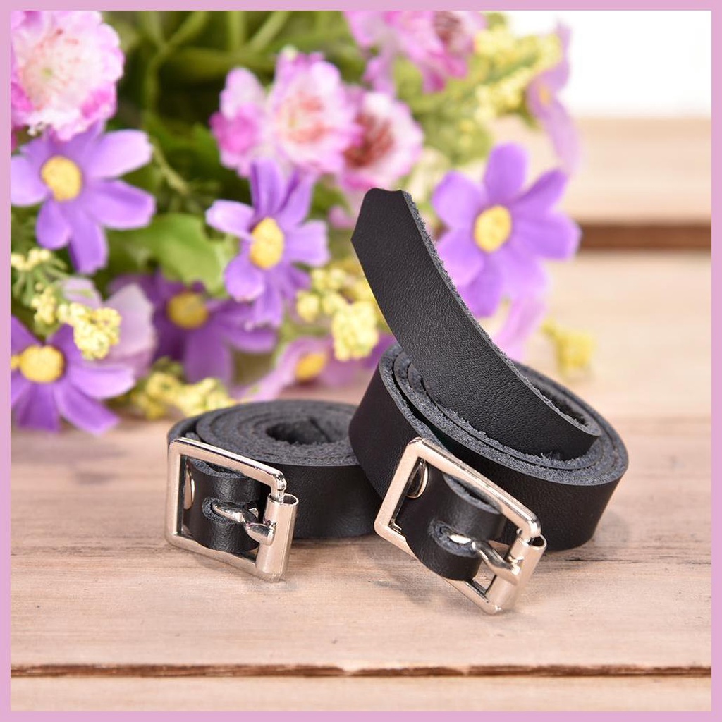 Dây Đai Bằng Da In Chữ Tiếng Anh Phong Cách Phương Tây Có Thể Điều Chỉnh Cho Giày Bốt Cao Ngang Đùi