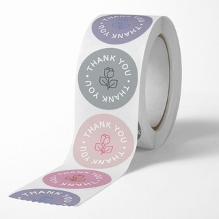 Cuộn 500 tem decal nhãn dán Thank you