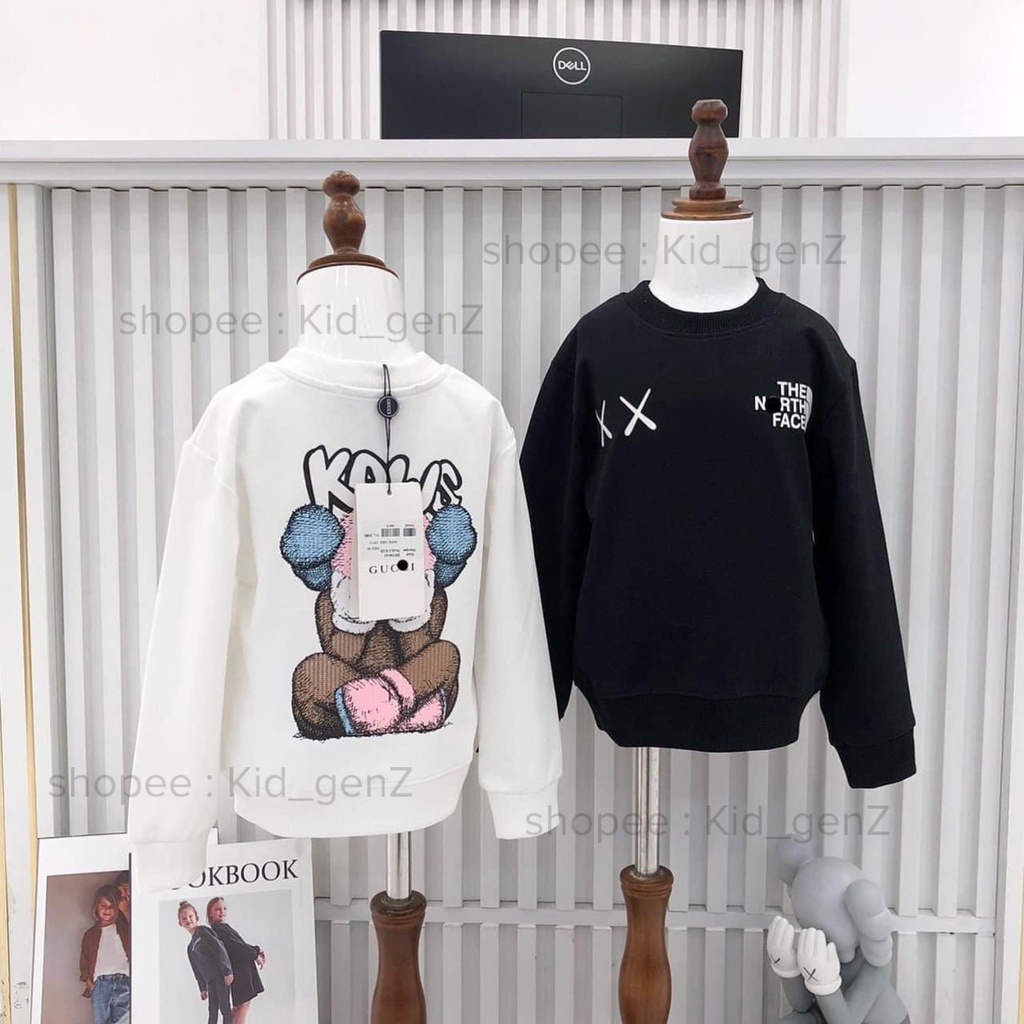 Áo nỉ cổ tròn KAWS cho bé , áo sweater unisex trẻ em ,  TP KIDs