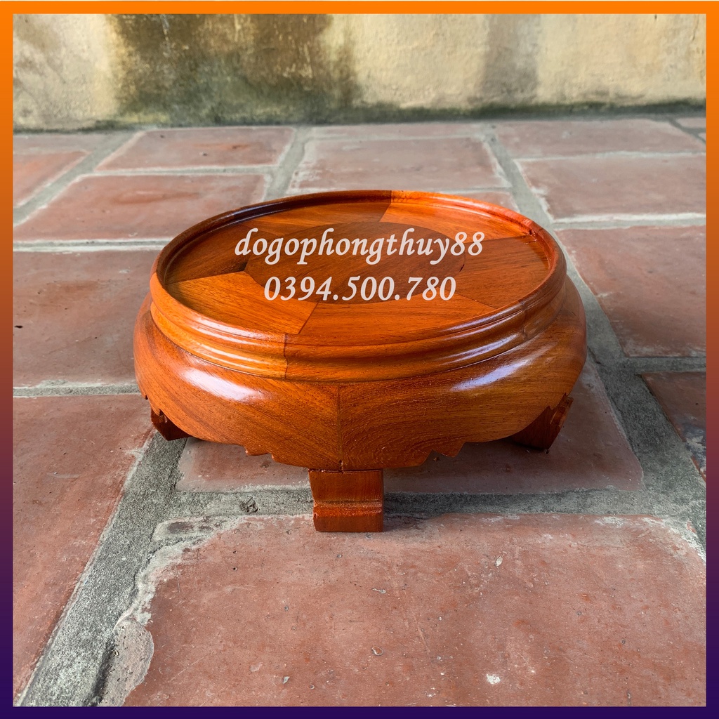 Kỷ tròn gỗ Hương, Đế kê Bát hương, cây cảnh, Bình rượu nhiều kích thước
