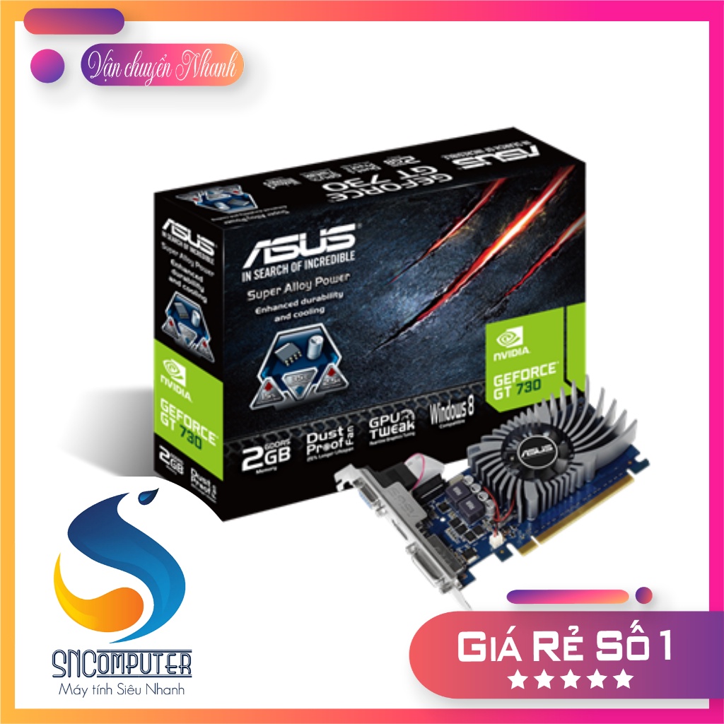 VGA Asus GeForce GT 730 2GB GDDR5 GT730-SL-2GD5-BRK