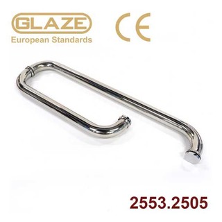 Tay nắm phòng tắm l phi 25x300x500mm - inox bóng