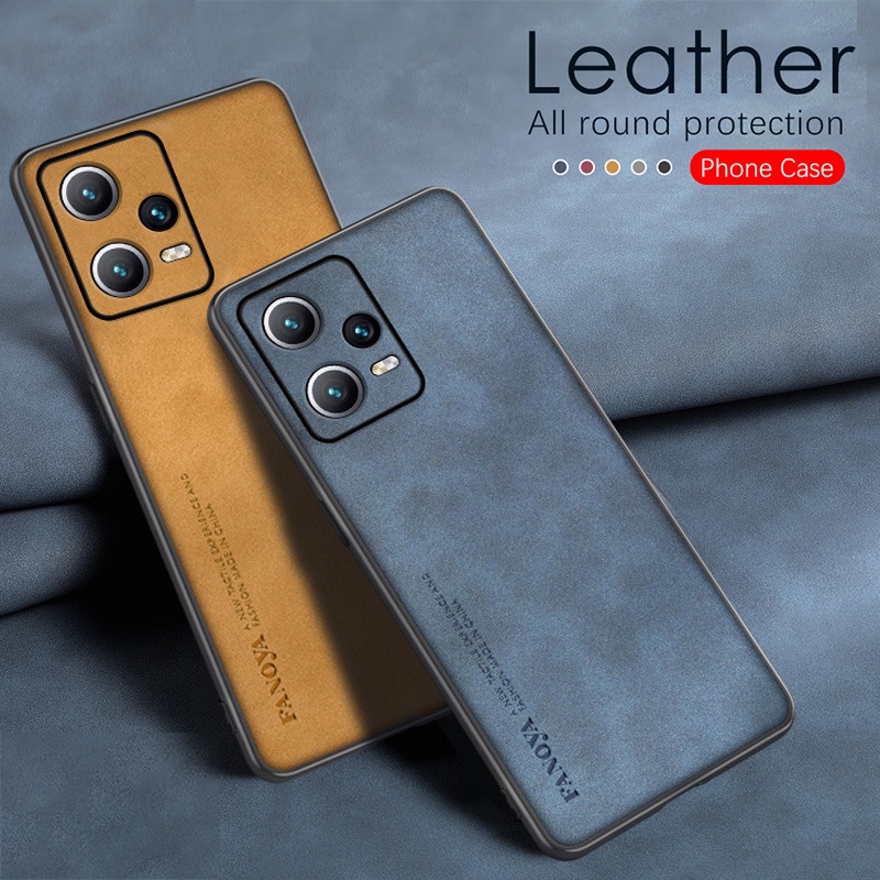 Ốp Điện Thoại TPU Mềm Vân Da Chống Sốc YBCG Cho Xiaomi Redmi Note 12 pro plus 5G