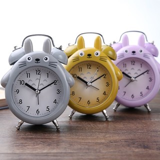 Đồng hồ báo thức chuông đôi cao cấp hình TOTORO dễ thương, đồng hồ báo thức để bàn NHÂN VẬT HOẠT HÌNH đáng yêu