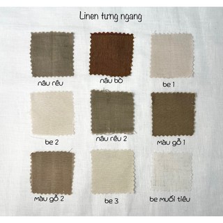 Vải linen tưng sớ ngang