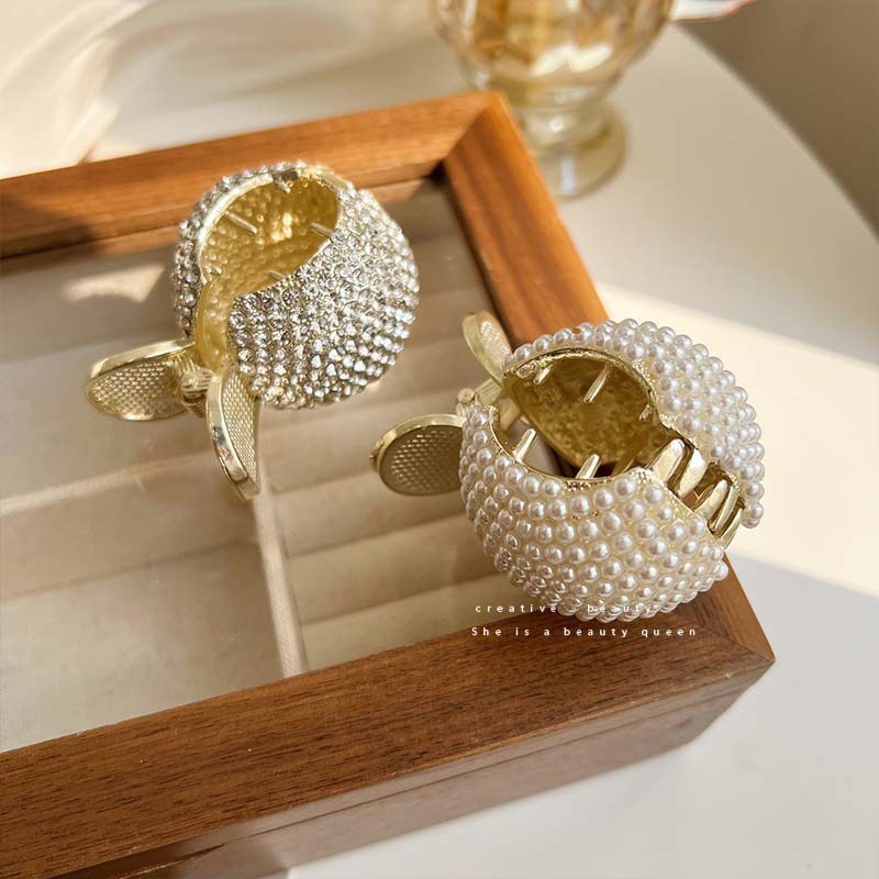 Kẹp Tóc Đính Đá Và Ngọc Trai Thời Trang Cho Nữ