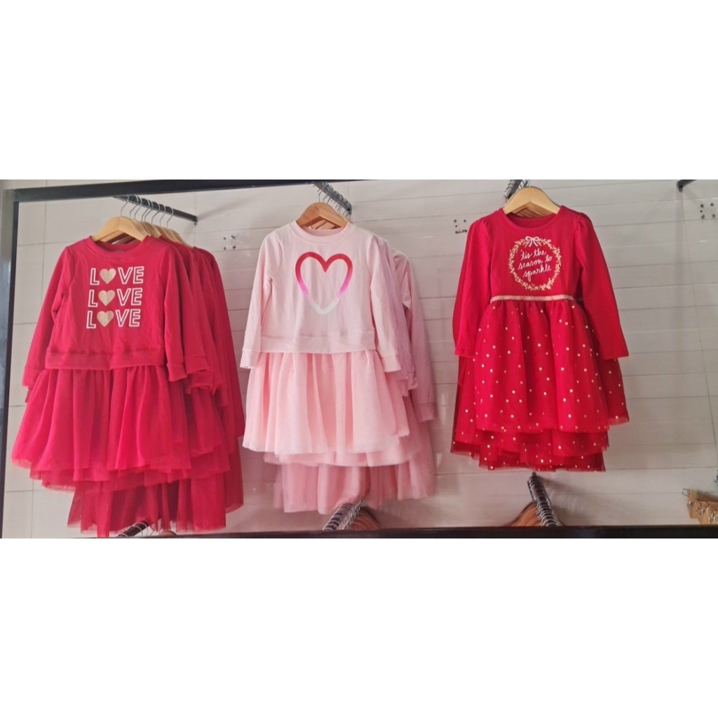 Đầm bé gái tết váy tết cho bé gái size đại thun cotton màu đỏ hồng xinh xắn mặc lễ tết