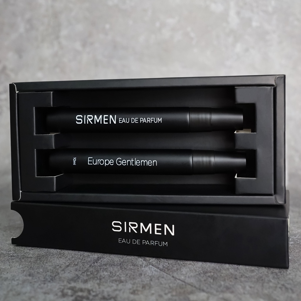 [Combo 4 hộp] Nước hoa nam SIRMEN Eau de Parfum Châu Âu Europe Gentlemen cao cấp hộp 2 chai mỗi chai 10ml thơm tự nhiên
