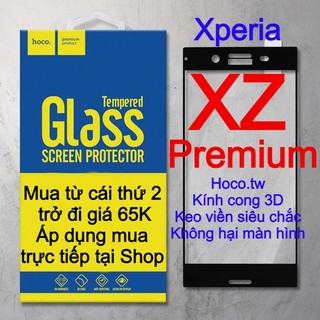 Kính cường lực cho SONY XPERIA XZ PREMIUM hiệu Hoco.tw keo viền siêu chắc, kính cong 3D