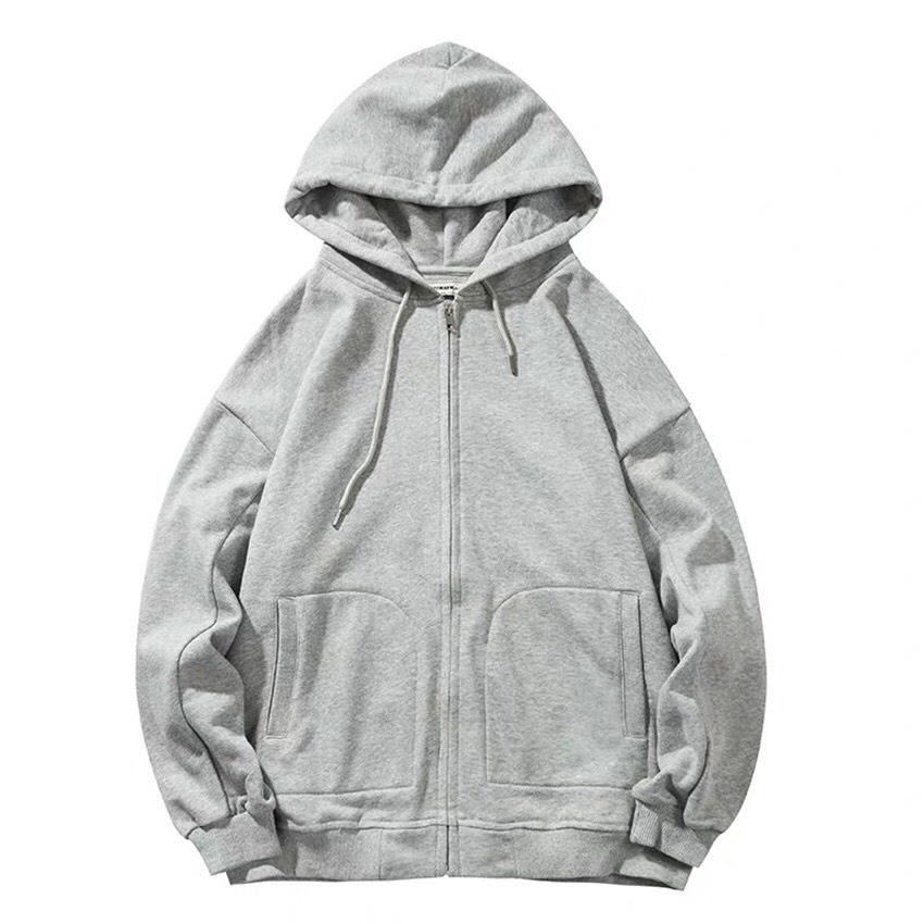 Áo Khoác Nỉ Trơn HOODIE ZIP Unisex Nam Nữ Form Rộng Phong Cách Hàn Quốc Ảnh Thật Có Sẵn | BigBuy360 - bigbuy360.vn