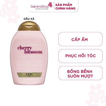 OGX Dầu gội - xả heavenly hydration + cherry blossom conditioner 385ml