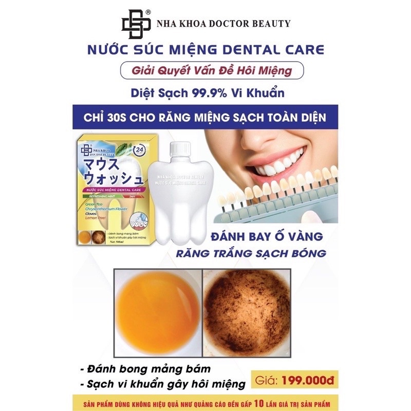 Nước xúc miệng chuẩn nha khoa Dental care