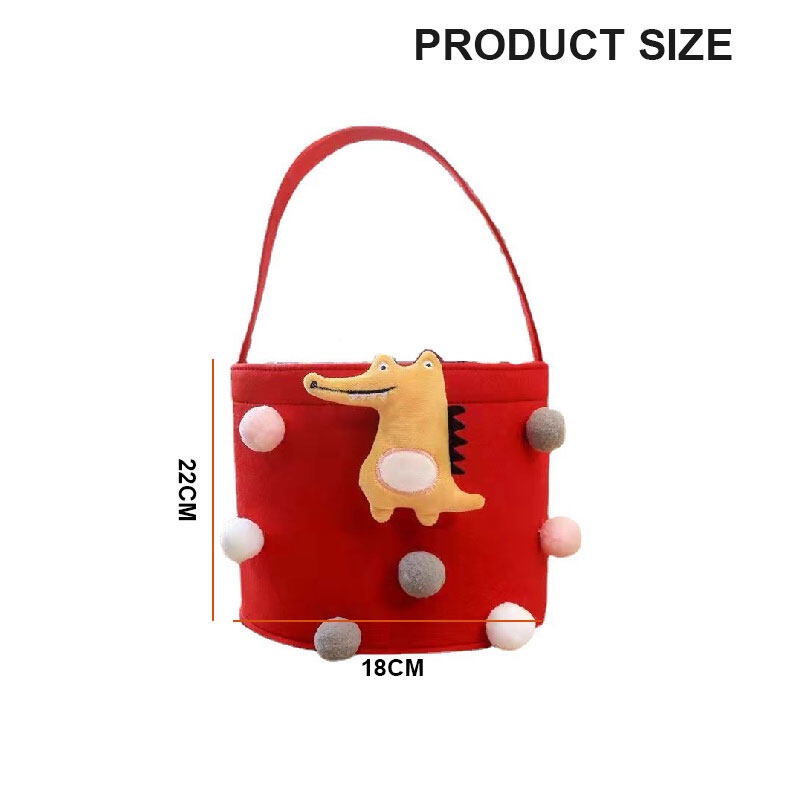 Túi Đựng Đồ Đa Năng Dạng Gập Họa Tiết Hoạt Hình Dễ Thương Cho Bé