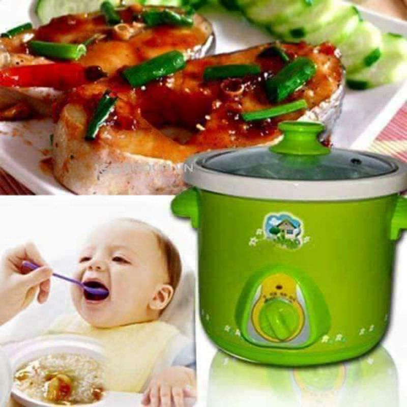 Nồi nấu cháo chậm cho bé 1,5 - 2,5L đa năng