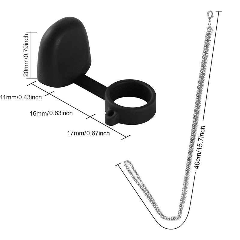 Vòng cổ Kim Loại Chống Thất Lạc 80Cm Thông Dụng Bằng Thép Không Gỉ