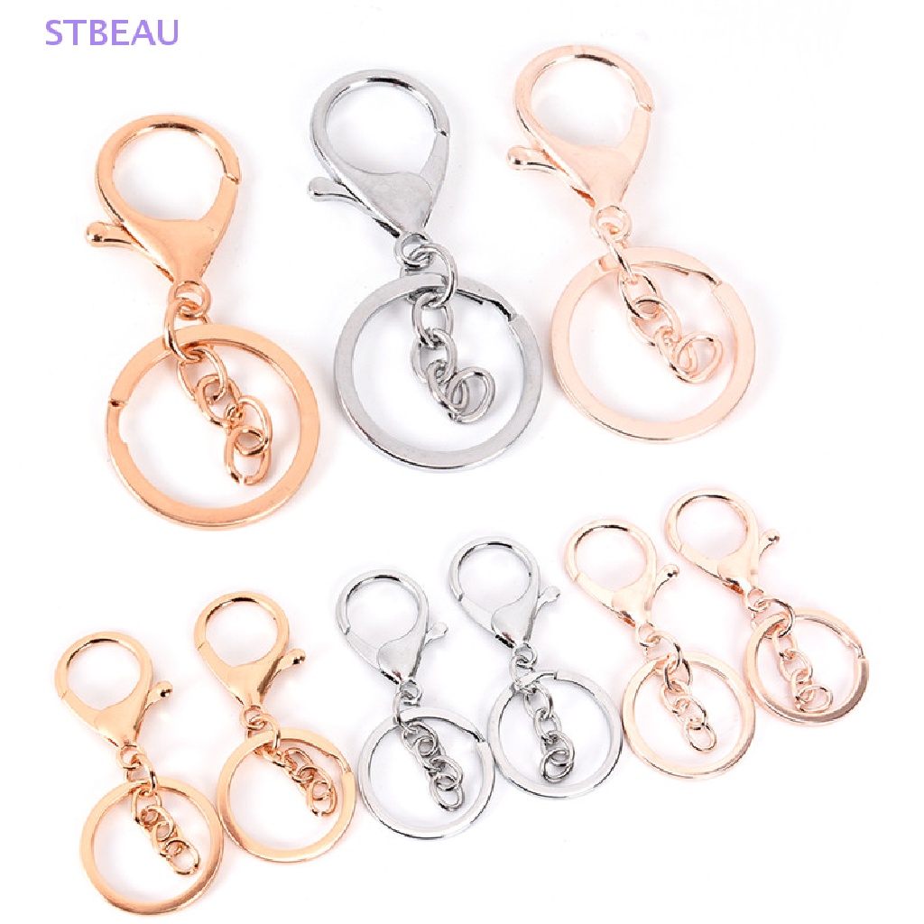 [Cxsteau] Set 10 Móc Chìa Khóa Làm Trang Sức DIY