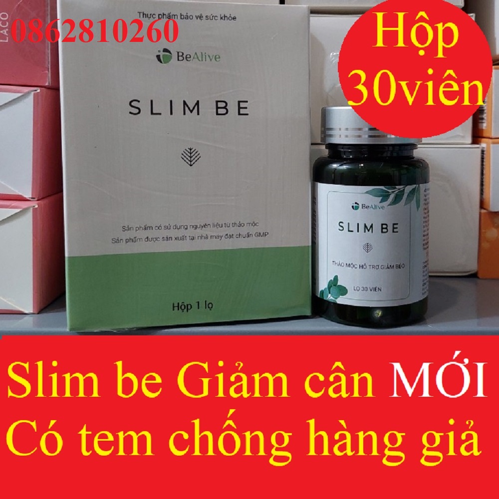 Trà Giảm cân Slim Be liệu trình 15 ngày 30 viên - Hàng Công ty cam kết hiệu quả [SLIMBE BEALIVE Mẫu mới]