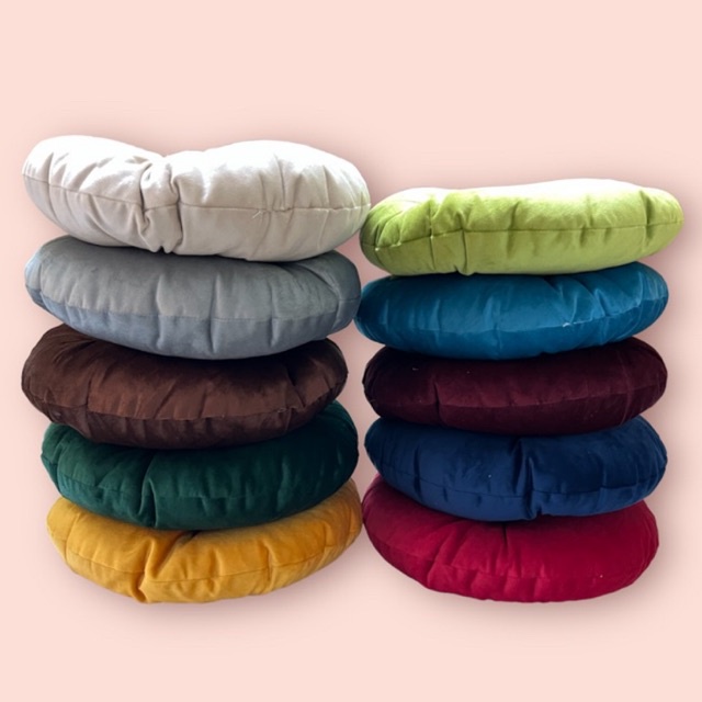 Nệm Tròn Ngồi Bệt, Gối Ôm decor ghế papasan - Ghế ban công Thư Dãn