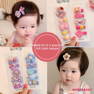 Set 5 kẹp tóc nơ dễ thương cho bé gái
