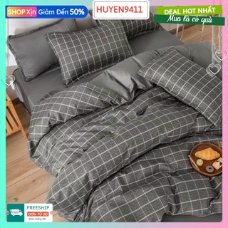 [rẻ nhất hcm]Ga giường bo chun,kích thước giường đơn[1mx2m,1m2x2m,1m4x2m,1m6x2m]mẫu karo nhí ghi
