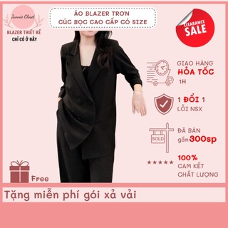 Áo vest khuy bọc 2 lớp blazer Hàn Quốc đệm vai cao cấp của Junnie Closet
