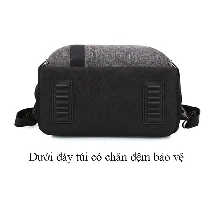 Túi máy ảnh thời trang cao cấp màu xám BYK