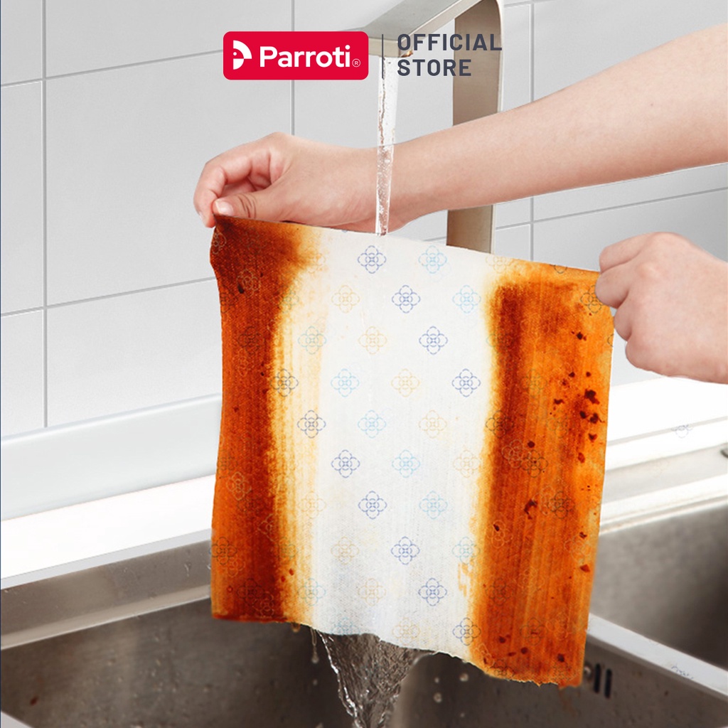 Cuộn khăn giấy lau bếp, lau kính, lau chén bát, lau tay Parroti Bingo NG01
