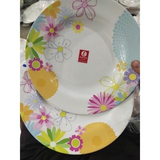 Dĩa cạn họa tiết chất liệu 100% melamine | superware thái lan