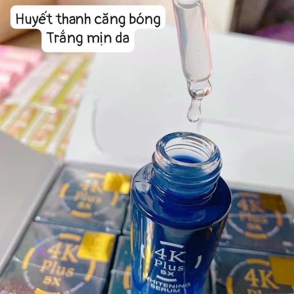 Serum 4k Plus 5X Whitening Thái Lan _ Huyết Thanh Căng Bóng _ Trắng Mịn Da