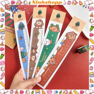 Thước kẻ dẻo giáng sinh 15cm