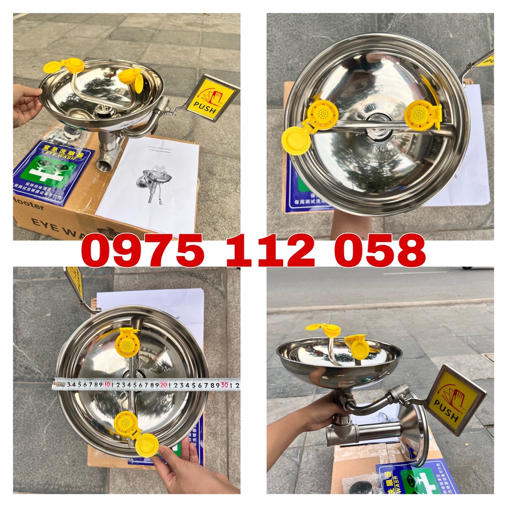 Vòi rửa tay kết hợp rửa mắt UK0711A chính hãng