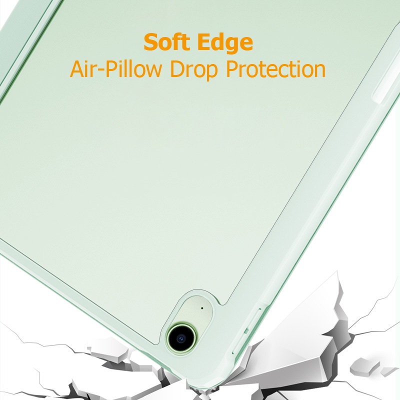 Bao Da Máy Tính Bảng Cứng Có Ngăn Đựng Bút tương thích với iPad Pro 11 Air 4 5 Mini 6 7th 8th 9th Gen 10.2 inch