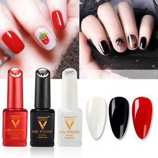 Sơn gel trắng đen vinimay màu đặc chuẩn bóng ko cần dùng top