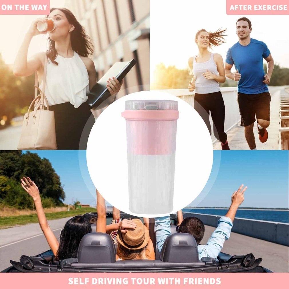 Máy Xay Sinh Tố Mini Cầm Tay Sạc Usb Tiện Dụng