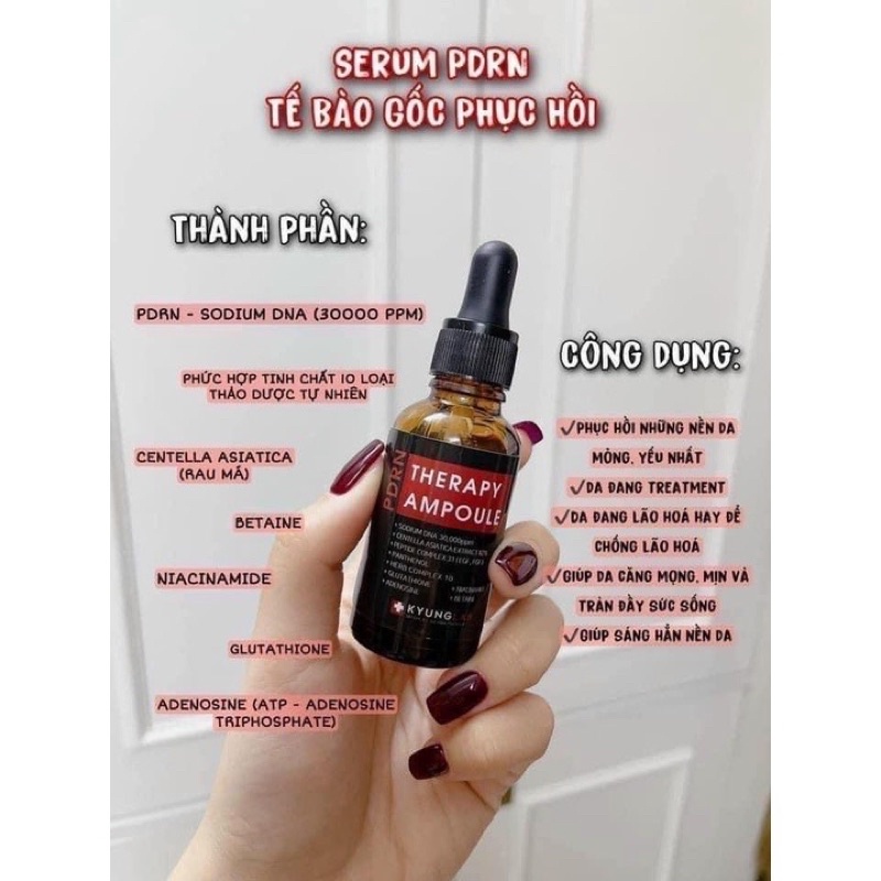 Serum tế bào gốc KyungLab PDRN Therapy Ampoule phục hồi chống lão hóa da 30ml