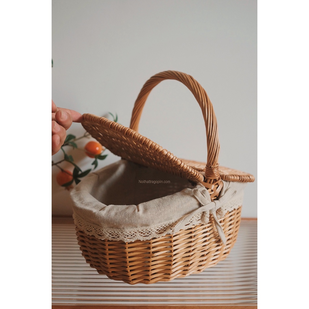 Giỏ mây picnic