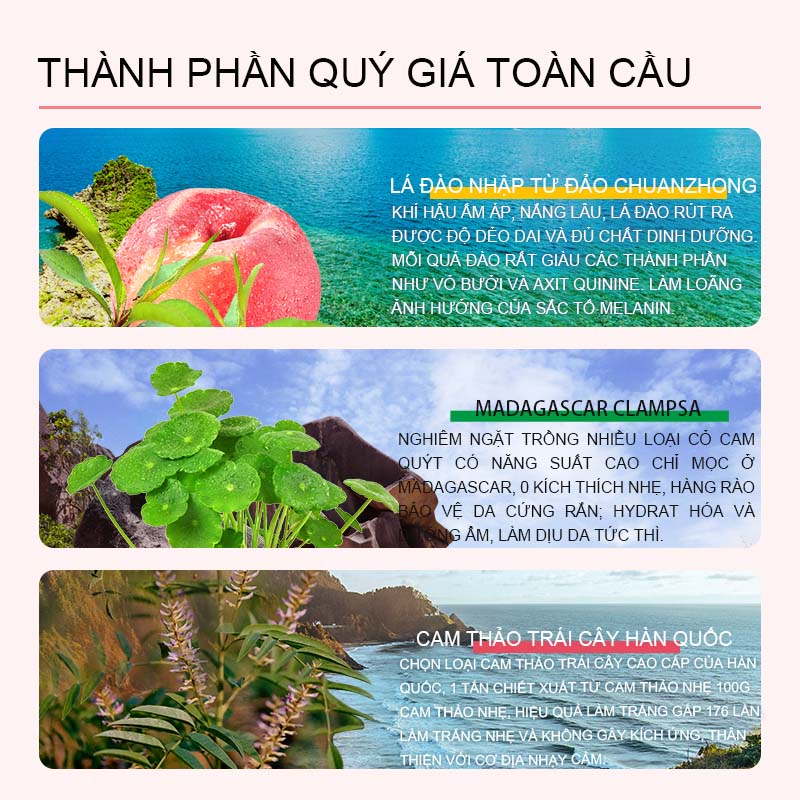 Sữa Dưỡng Thể Giảm Thâm Nách GMEELAN Đào Niacinamide Lotion 150g+100g Xà Phòng, Underarm Whitening Cream