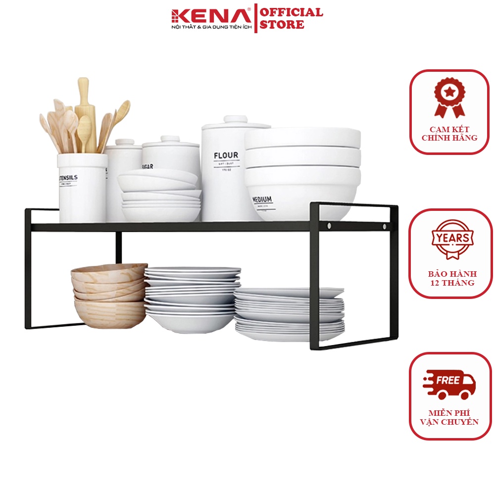 Kể chia ngăn tủ bếp KENA KN50 lắp ghép thông minh, sơn tĩnh điện chống gỉ