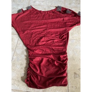 đầm đỏ bo  chun >65kg
